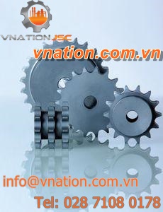 straight-toothed sprocket wheel / steel / custom-made