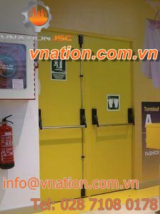 swing doors / indoor / industrial / metal