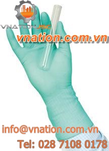 laboratory gloves / for clean rooms / chemical protection / latex