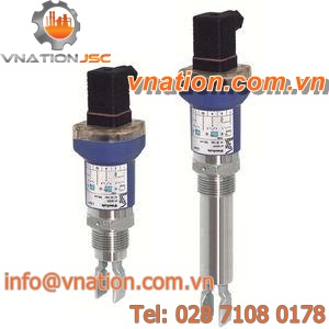 tuning fork level switch / for liquids / for solids / threaded