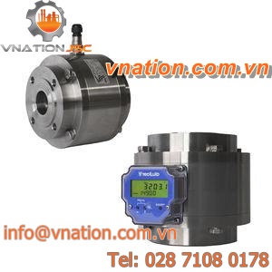positive displacement flow meter / rotary piston / for high-viscosity liquids / in-line