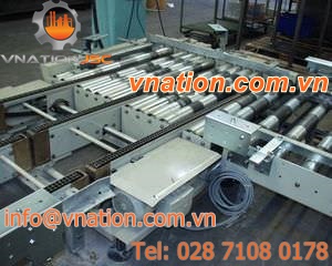 roller conveyor / chain / pallet / horizontal