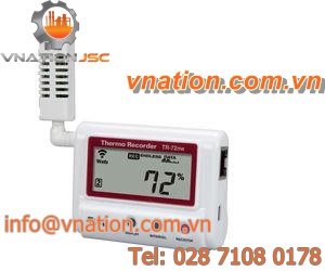 temperature data-logger / humidity / LAN WLAN / with LCD display
