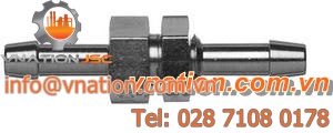 splined fitting / straight / nickel-plated brass / pneumatic