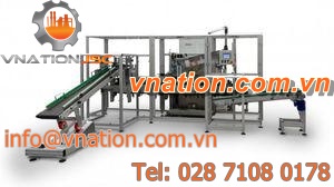 cartoner with inclined plane / bag / for food industry applications