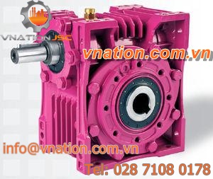 worm gear reducer / solid-shaft / transmission
