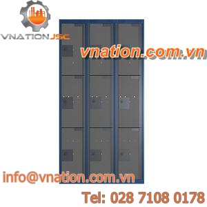 security cabinet / with compartments / metal / lockable