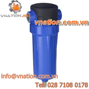 compressed air separator / cyclone / condensate / for heavy-duty applications