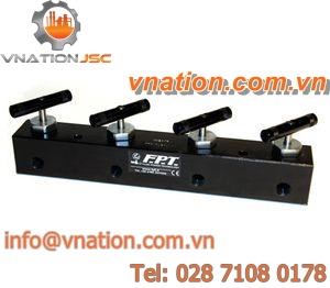 metal manifold / high-pressure / for oil / multi-channel