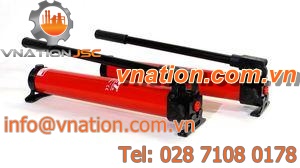 piston hydraulic pump / hand / single-stage / aluminum