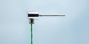 plug-in thermocouple / with metal thermowell / spring-loaded