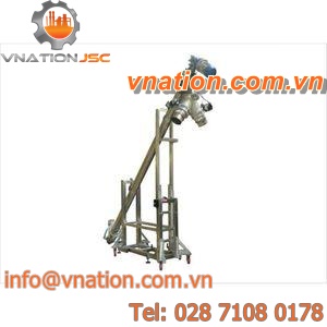 screw conveyor / pneumatic / mobile / horizontal
