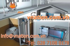 tubular heat exchanger / compact / for wastewater