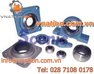 flange bearing unit / roller / steel / heavy-duty