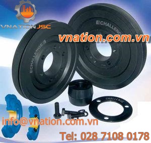 pulley with taper bushing / for cables