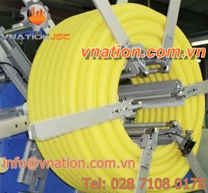 corrugated pipe winder / for extrusion lines