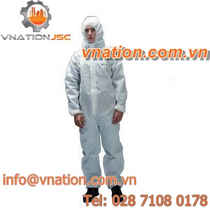 chemical protection coveralls / disposable / breathable