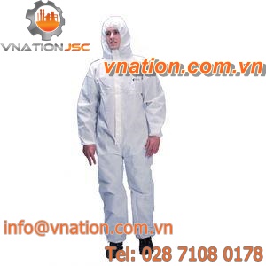 anti-static coveralls / disposable / breathable / medical