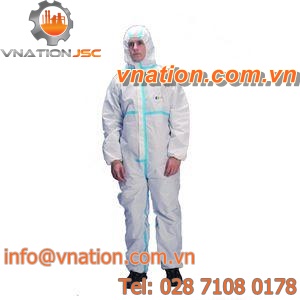 chemical protection coveralls / disposable / breathable / medical