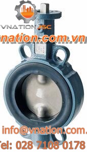 butterfly valve / shut-off / for water / wafer