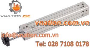 pneumatic cylinder / double-rod / double-acting