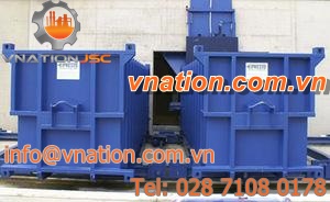 horizontal waste compactor / stationary