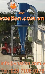 cyclone separator / for waste / industrial