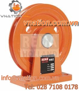 groove pulley / for cables / vertical