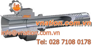 threaded insert / metal / conical / tube-end