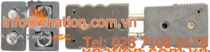 electric connector / parallel / for thermocouples