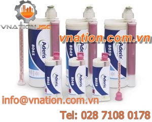 acrylic adhesive / two-component / UV-polymerized / industrial