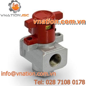 pneumatic pressure-control valve / shut-off / 3-way