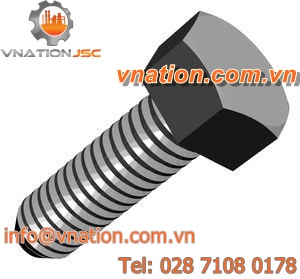 screw with hexagonal head / nylon / plastic / chemical-resistant