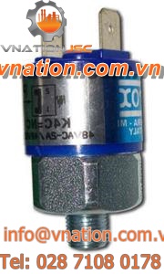 diaphragm pressure switch / for gas / for liquids / IP54