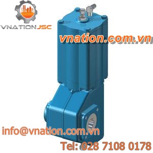 pneumatic valve actuator / quarter-turn / spring-return / double-acting