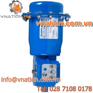 pneumatic valve actuator / quarter-turn / double-acting / membrane