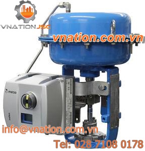 linear actuator / pneumatic / double-acting / membrane
