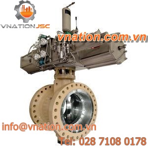 butterfly valve / triple-offset / for abrasive fluids