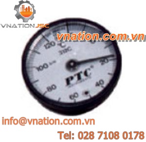 analog thermometer / surface-mount / industrial