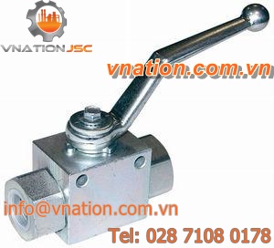 ball valve / hydraulic / threaded / monobloc