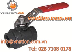 ball valve / lever / distribution / 2-piece