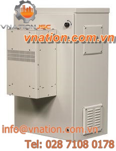 floor-standing enclosure / stainless steel / electronic equipment / data