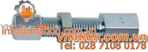 bulkhead fitting / straight / galvanized steel