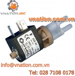 chemical pump / diaphragm / for aggressive media / electromagnetic