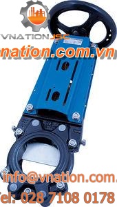 knife gate valve / handwheel / control / for water