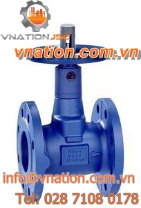 globe valve / handwheel / shut-off / flange