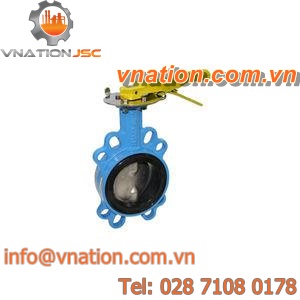 butterfly valve / lever / for gas / lug type