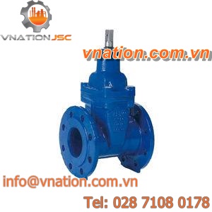 gate valve / flange / cast iron / air-operated
