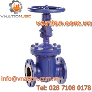 flexible wedge valve / handwheel / shut-off / for water