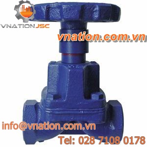 diaphragm valve / manual / shut-off / for water